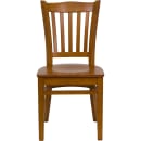 Flash Furniture XU-DGW0008VRT-CHY-GG Restaurant Chair w/ Vertical Slat Back - Beechwood, Cherry Finish thumbnail 4