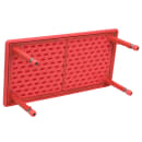 Flash Furniture YU-YCX-001-2-RECT-TBL-RED-GG Rectangular Preschool Activity Table - 48"L x 24"W, Plastic Top, Red thumbnail 3