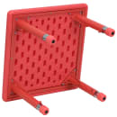 Flash Furniture YU-YCX-002-2-SQR-TBL-RED-GG 24" Square Preschool Activity Table - Plastic Top, Red thumbnail 2
