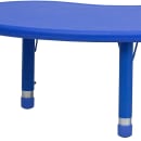 Flash Furniture YU-YCX-004-2-MOON-TBL-BLUE-GG Half Moon Preschool Activity Table - 65"L x 35"W, Plastic Top, Blue thumbnail 7