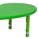 Flash Furniture YU-YCX-004-2-MOON-TBL-GREEN-GG Half Moon Preschool Activity Table - 65"L x 35"W, Plastic Top, Green thumbnail 7