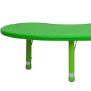 Flash Furniture YU-YCX-004-2-MOON-TBL-GREEN-GG Half Moon Preschool Activity Table - 65"L x 35"W, Plastic Top, Green thumbnail 8