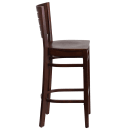 Flash Furniture XU-DG-W0108BBAR-WAL-WAL-GG Bar Stool w/ Slat Back & Wood Seat, Walnut thumbnail 2