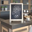 Flash Furniture 10-HFKHD-GDI-CRE8-822315-GG Chalkboard Sign w/ Legs - 10 Pack, 12"W x 17"H, Pine Wood Frame, Brown thumbnail 4