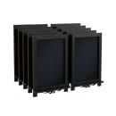 Flash Furniture 10-HFKHD-GDIS-CRE8-722315-GG Chalkboard Sign w/ Legs - 10 Pack, 12"W x 17"H, Pine Wood Frame, Black thumbnail 3