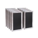 Flash Furniture 10-HGWA-GDIS-CRE8-662315-GG Wall Mount Chalkboard Sign - 10 Pack, 11"W x 17"H, Pine Wood Frame, White thumbnail 3