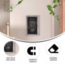 Flash Furniture 10-HGWA-GDIS-CRE8-662315-GG Wall Mount Chalkboard Sign - 10 Pack, 11"W x 17"H, Pine Wood Frame, White thumbnail 5