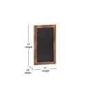 Flash Furniture 10-HGWA-GDIS-CRE8-762315-GG Wall Mount Chalkboard Sign - 10 Pack, 11"W x 17"H, Pine Wood Frame, Brown thumbnail 2