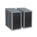 Flash Furniture 10-HGWA-GDIS-CRE8-962315-GG Wall Mount Chalkboard Sign - 10 Pack, 11"W x 17"H, Pine Wood Frame, Rustic Gray thumbnail 3