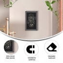 Flash Furniture 10-HGWA-GDIS-CRE8-962315-GG Wall Mount Chalkboard Sign - 10 Pack, 11"W x 17"H, Pine Wood Frame, Rustic Gray thumbnail 5