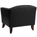 Flash Furniture 111-1-BK-GG Reception Arm Chair - Black LeatherSoft Upholstery, Cherry Wood Feet thumbnail 4
