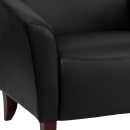 Flash Furniture 111-1-BK-GG Reception Arm Chair - Black LeatherSoft Upholstery, Cherry Wood Feet thumbnail 5