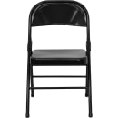 Flash Furniture HF3-MC-309AS-BK-GG Folding Chair w/ Black Metal Back & Seat - Steel Frame, Black thumbnail 5