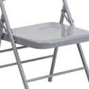 Flash Furniture HF3-MC-309AS-GY-GG Folding Chair w/ Gray Metal Back & Seat - Steel Frame, Gray thumbnail 7