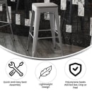 Flash Furniture 4-ET-31320-24-SV-R-PL2G-GG Backless Barstool w/ Resin Seat, Silver thumbnail 5