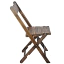 Flash Furniture 4-WFC-SLAT-AB-GG Folding Chair w/ Slatted Wood Seat - Beechwood Frame, Wood Grain thumbnail 6