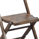 Flash Furniture 4-WFC-SLAT-AB-GG Folding Chair w/ Slatted Wood Seat - Beechwood Frame, Wood Grain thumbnail 8