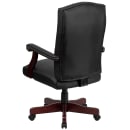 Flash Furniture 801L-LF0005-BK-LEA-GG Swivel Office Swivel Chair w/ High Back - LeatherSoft Upholstery, Black thumbnail 4