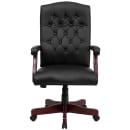Flash Furniture 801L-LF0005-BK-LEA-GG Swivel Office Swivel Chair w/ High Back - LeatherSoft Upholstery, Black thumbnail 5