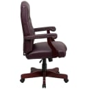 Flash Furniture 801L-LF0019-BY-LEA-GG Swivel Office Swivel Chair w/ High Back - LeatherSoft Upholstery, Burgundy thumbnail 4