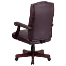 Flash Furniture 801L-LF0019-BY-LEA-GG Swivel Office Swivel Chair w/ High Back - LeatherSoft Upholstery, Burgundy thumbnail 5