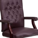 Flash Furniture 801L-LF0019-BY-LEA-GG Swivel Office Swivel Chair w/ High Back - LeatherSoft Upholstery, Burgundy thumbnail 7
