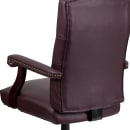 Flash Furniture 801L-LF0019-BY-LEA-GG Swivel Office Swivel Chair w/ High Back - LeatherSoft Upholstery, Burgundy thumbnail 8