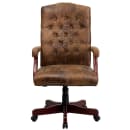 Flash Furniture 802-BRN-GG Swivel Office Swivel Chair w/ High Back - Suede Upholstery, Brown thumbnail 6