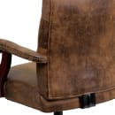 Flash Furniture 802-BRN-GG Swivel Office Swivel Chair w/ High Back - Suede Upholstery, Brown thumbnail 8