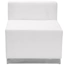 Flash Furniture ZB-803-470-SET-WH-GG 5 Piece Modular Reception Sofa Set - LeatherSoft Upholstery, White thumbnail 3