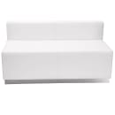 Flash Furniture ZB-803-470-SET-WH-GG 5 Piece Modular Reception Sofa Set - LeatherSoft Upholstery, White thumbnail 5