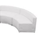 Flash Furniture ZB-803-480-SET-WH-GG 4 Piece Modular Reception Sofa Set - LeatherSoft Upholstery, White thumbnail 4