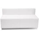 Flash Furniture ZB-803-530-SET-WH-GG 8 Piece Modular Reception Sofa Set - LeatherSoft Upholstery, White thumbnail 5