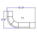Flash Furniture ZB-803-610-SET-WH-GG 5 Piece Modular Reception Sofa Set - LeatherSoft Upholstery, White thumbnail 2
