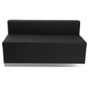 Flash Furniture ZB-803-620-SET-BK-GG 8 Piece Modular Reception Sofa Set - LeatherSoft Upholstery, Black thumbnail 5