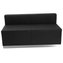 Flash Furniture ZB-803-650-SET-BK-GG 6 Piece Modular Reception Sofa Set - LeatherSoft Upholstery, Black thumbnail 4