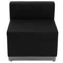 Flash Furniture ZB-803-680-SET-BK-GG 7 Piece Modular Reception Sofa Set - LeatherSoft Upholstery, Black thumbnail 5