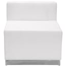 Flash Furniture ZB-803-680-SET-WH-GG 3 Piece Modular Reception Sofa Set - LeatherSoft Upholstery, White thumbnail 5