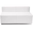 Flash Furniture ZB-803-680-SET-WH-GG 3 Piece Modular Reception Sofa Set - LeatherSoft Upholstery, White thumbnail 6