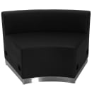 Flash Furniture ZB-803-740-SET-BK-GG 3 Piece Modular Sofa Set - Black LeatherSoft Upholstery, Stainless Base thumbnail 6