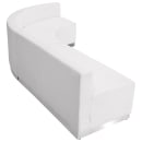Flash Furniture ZB-803-750-SET-WH-GG 3 Piece Modular Reception Sofa Set - LeatherSoft Upholstery, White thumbnail 3