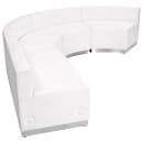 Flash Furniture ZB-803-760-SET-WH-GG 4 Piece Modular Reception Sofa Set - LeatherSoft Upholstery, White thumbnail 3