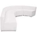 Flash Furniture ZB-803-760-SET-WH-GG 4 Piece Modular Reception Sofa Set - LeatherSoft Upholstery, White thumbnail 4