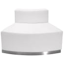 Flash Furniture ZB-803-790-SET-WH-GG 3 Piece Modular Reception Sofa Set - LeatherSoft Upholstery, White thumbnail 6