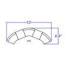 Flash Furniture ZB-803-810-SET-BK-GG 5 Piece Modular Reception Sofa Set - LeatherSoft Upholstery, Black thumbnail 2