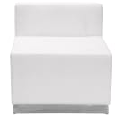 Flash Furniture ZB-803-820-SET-WH-GG 5 Piece Modular Reception Sofa Set - LeatherSoft Upholstery, White thumbnail 5