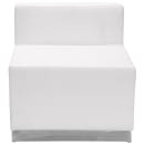 Flash Furniture ZB-803-830-SET-WH-GG 3 Piece Modular Reception Sofa Set - LeatherSoft Upholstery, White thumbnail 6