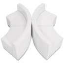 Flash Furniture ZB-803-840-SET-WH-GG 4 Piece Modular Reception Sofa Set - LeatherSoft Upholstery, White thumbnail 3