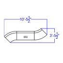 Flash Furniture ZB-803-850-SET-WH-GG 3 Piece Modular Reception Sofa Set - LeatherSoft Upholstery, White thumbnail 2