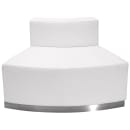 Flash Furniture ZB-803-850-SET-WH-GG 3 Piece Modular Reception Sofa Set - LeatherSoft Upholstery, White thumbnail 7